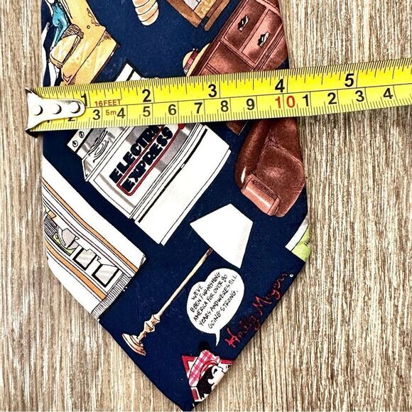Nicole Miller Helig Meyers vintage silk novelty tie - Picture 6 of 8
